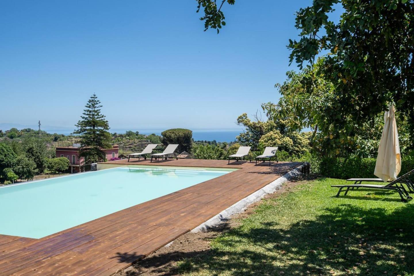 Villa Persea Santa Venerina Esterno foto
